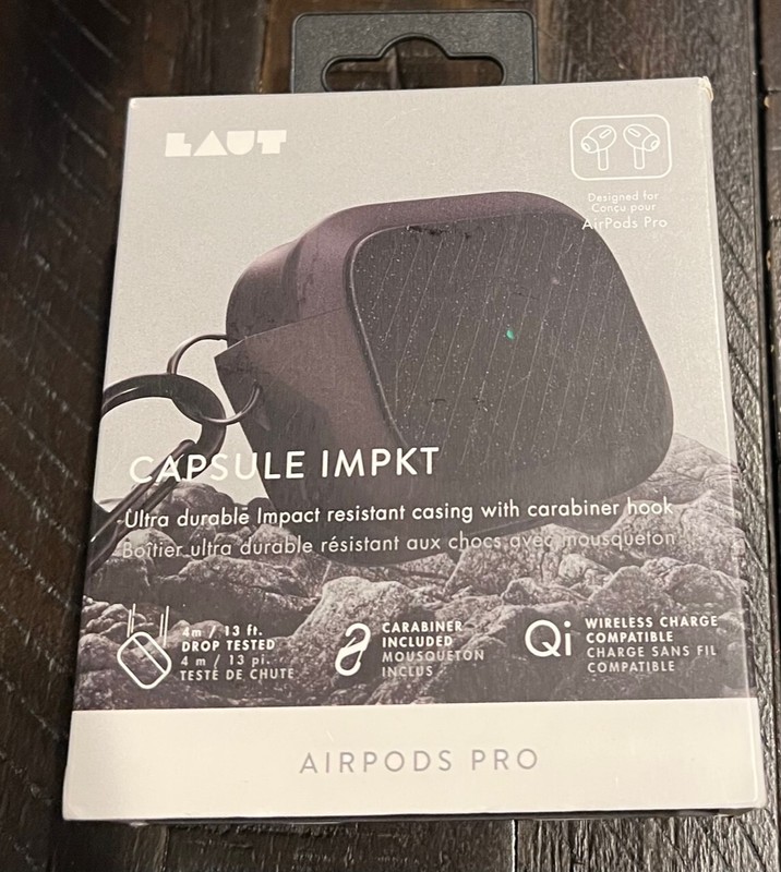 LAUT – Capsule IMPKT for AirPods Pro Charging Case (Slate) – NEW