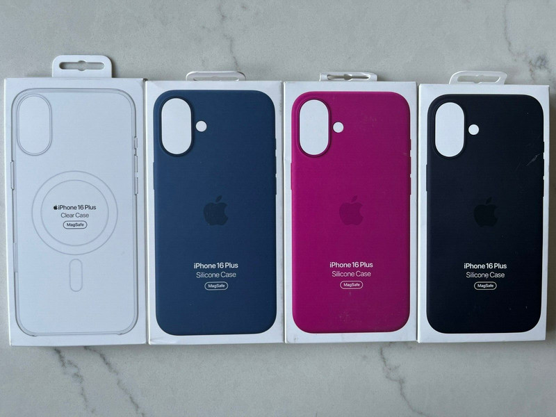 Genuine Apple iPhone 16 PLUS (6.7″) Silicone Case w/Magsafe – Multiple Colors