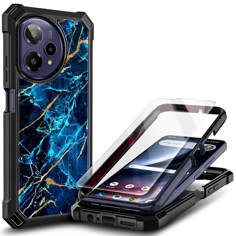 For Cricket Icon Plus (2026) Case Full Body Phone Cover Screen Protector