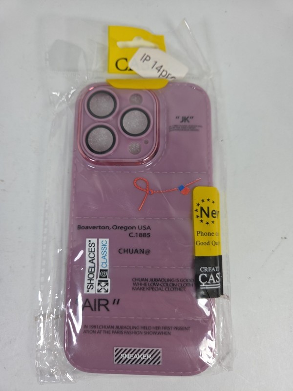 Phone Case for Apple iPhone 14 Pro| Purple | “Air” “Sneakers” | “Quilted” Look