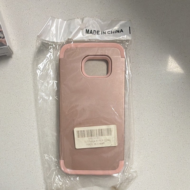 Rose Gold Pink Plastic Hard Case for Samsung Galaxy S7 Edge Plain Cover gallery