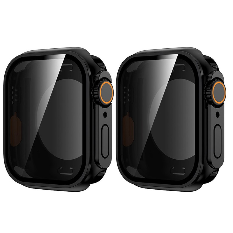 2-Packs Hard PC Watch Case For Apple Watch Series 10 9 8 7 6 SE Anti-Peep Cover