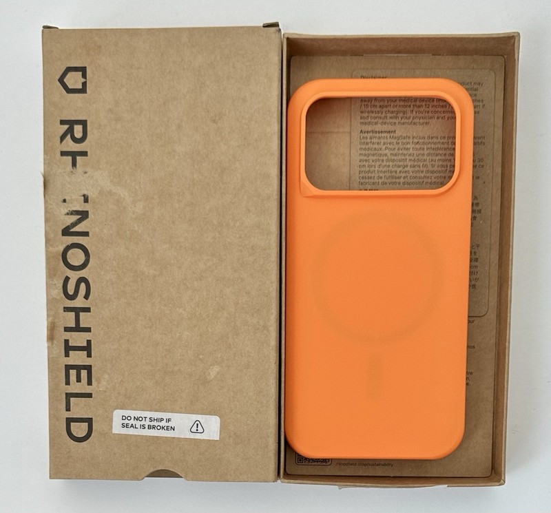 RhinoShield Phone Case Compatible w/ MagSafe For IPhone 17 Pro Orange SolidX