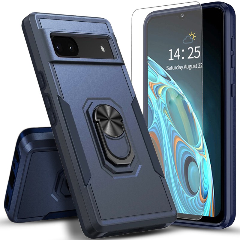 For Google Pixel 7A 7 Pro 6A Phone Case Cover Shockproof + Tempered Glass gallery