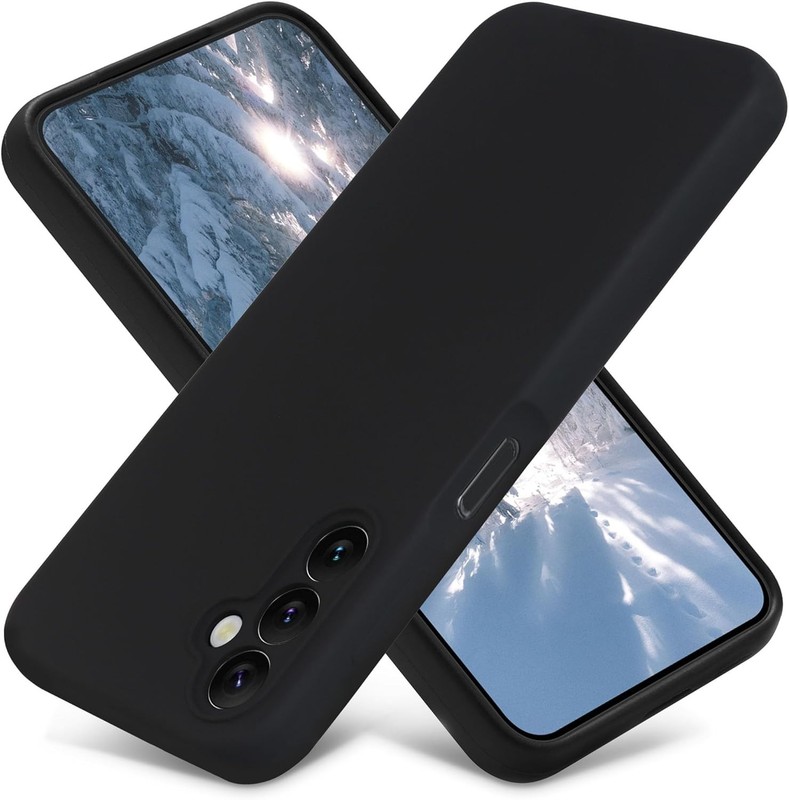 For Samsung Galaxy A17 5G Soft Liquid Silicone Case Phone Cover + Tempered Glass