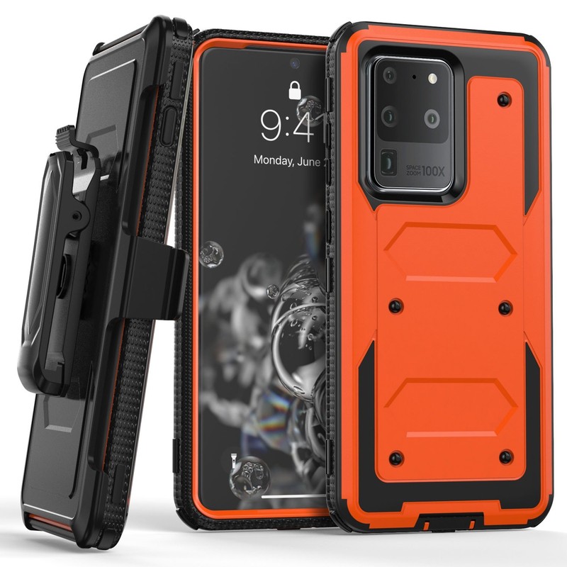 For Samsung Galaxy S20,S20+,S20 ULTRA,S20 FE Case Cover + Belt Clip Shockproof