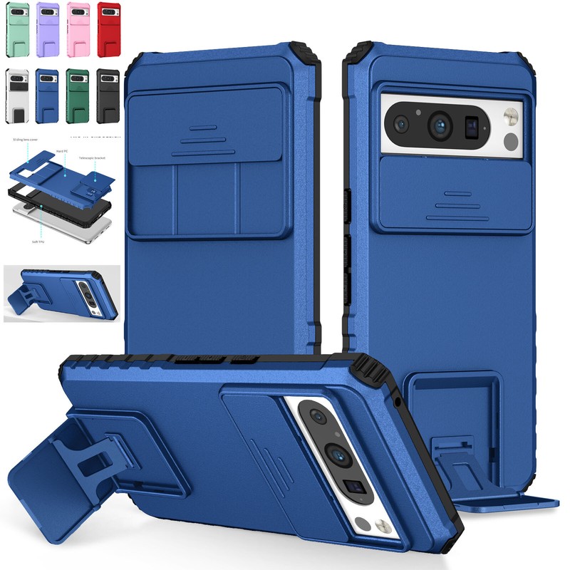 Shockproof Slide Camera Lens Protection Stand Case For Google Pixel Fold 8 8 Pro