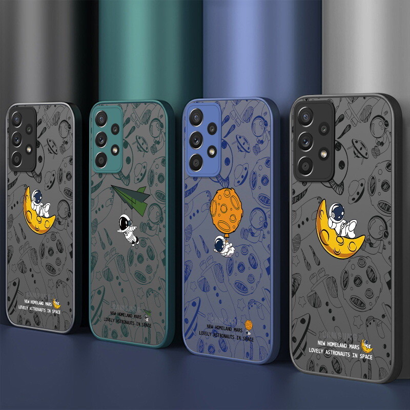 Astronaut Matte Hard Case For Samsung Galaxy S23 Ultra S22 S21 FE A53 A52s Cover gallery