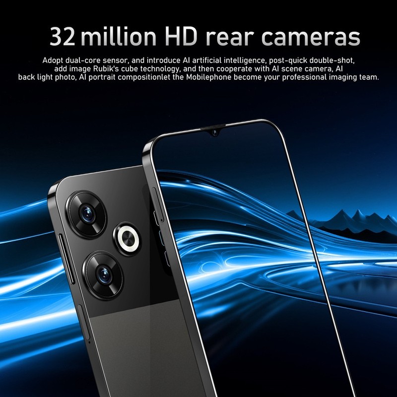 2026 Factory Unlocked 5G Smartphone - 6.8" Android 14 Dual SIM Mobile Cellphone gallery