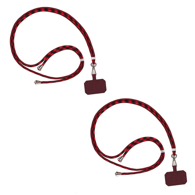 New2in1 Pack Universal Phone Lanyard Case Cover Holder Sling Necklace Strap Cord