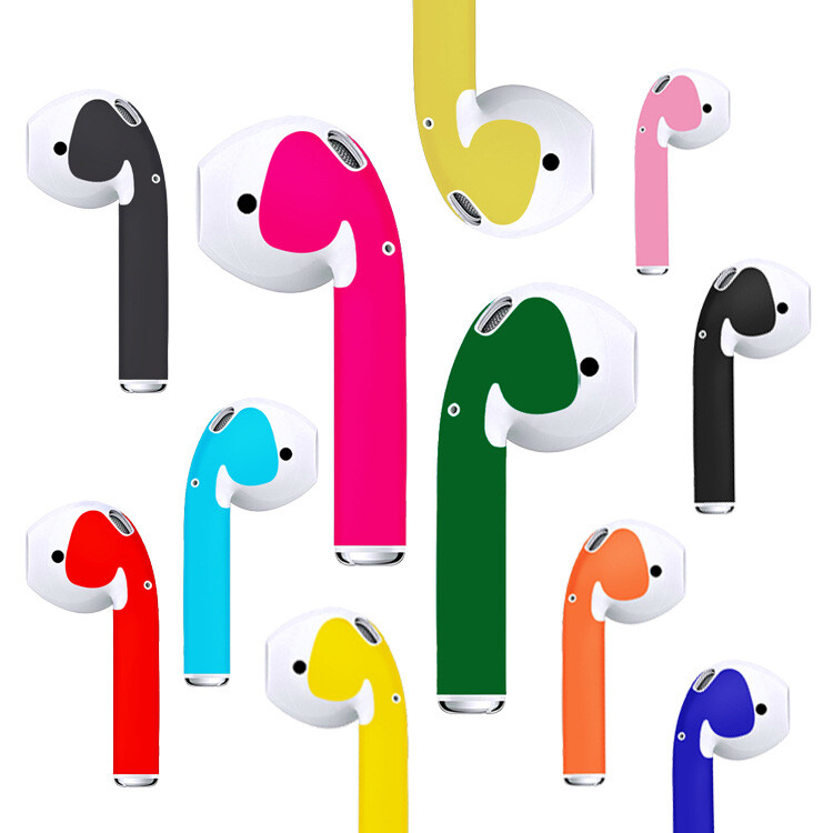Solid Color Skin Sticker For Apple Airpods AirPod Earphone Earphone Accessories gallery