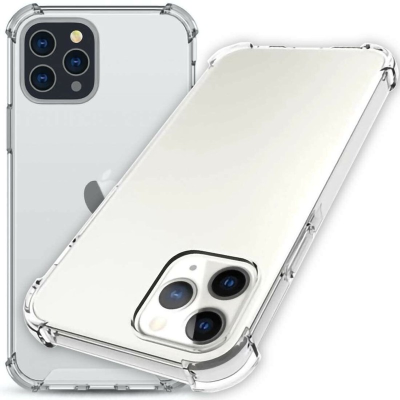 Clear Case Shockproof for Iphone 11 + Tempered Glass Screen Protector