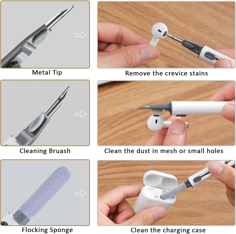Luxury Airpod Cleaning Kit: Multi-Function Tool for Superior Earbud Hygiene gallery
