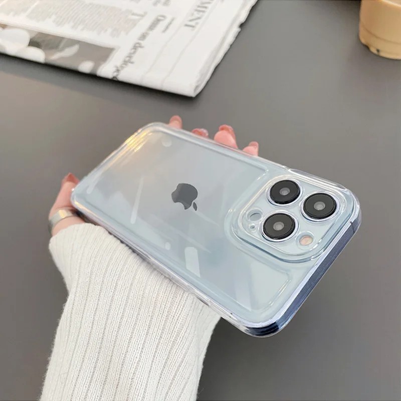 Shockproof Clear Silicone Case For iPhone 13 14 15 16 17 Pro Max Plus Back Cover gallery