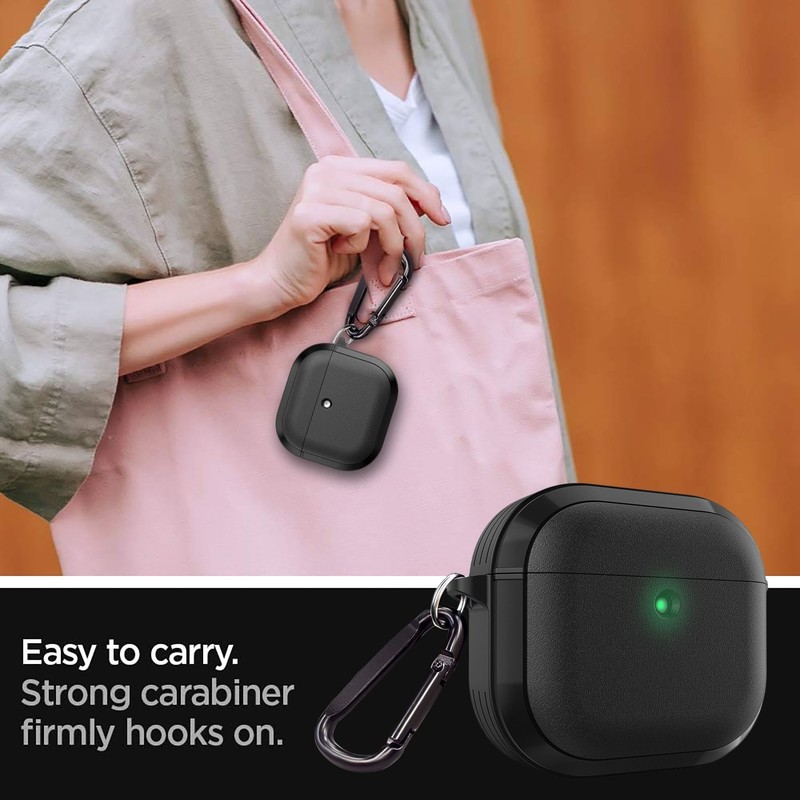 For AirPods 4 Case Rugged Shockproof Heavy Duty Hybrid Full Cover/Keychain Clip gallery