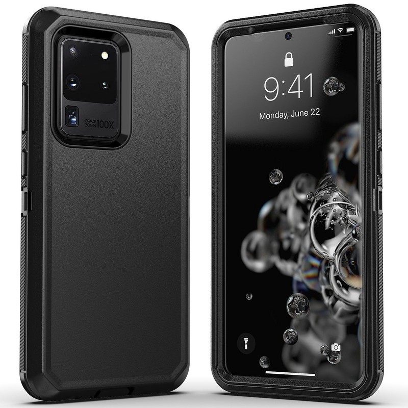 For Samsung Galaxy S20/S20+/S20 Ultra/S20 FE Heavy Duty Case Cover 3in1 Layers