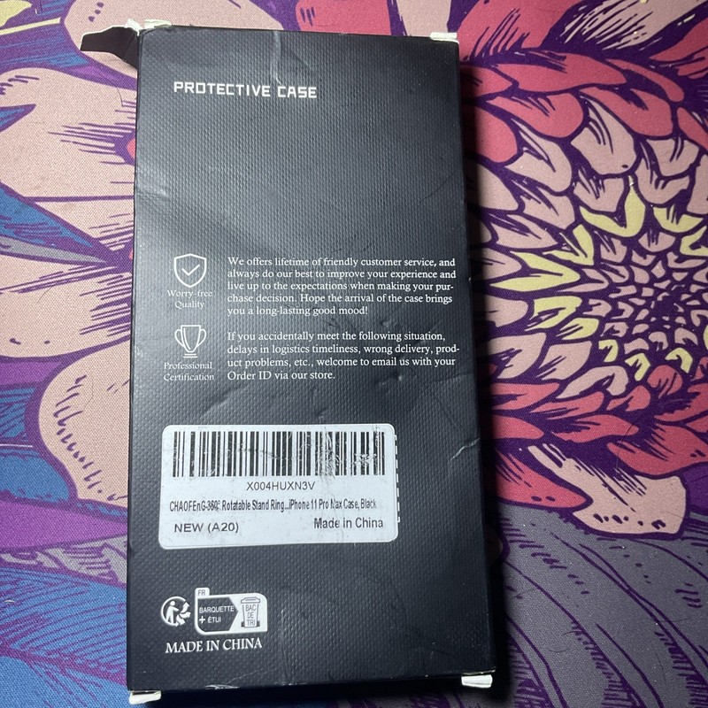 Case For iPhone 11 Pro Max With 360 Rotating Magnetic Ring Holder