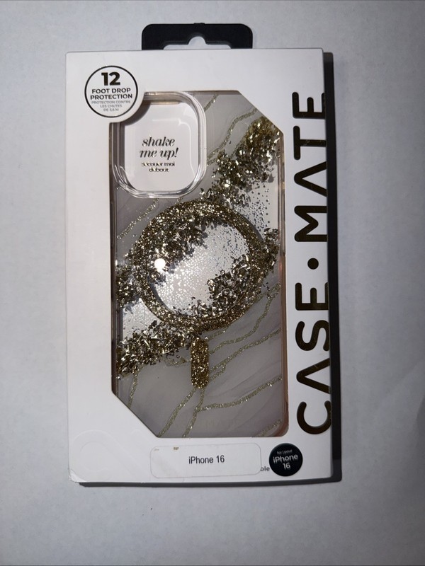 Case-Mate Hard Case for MagSafe for Apple iPhone 16 – Karat Granite