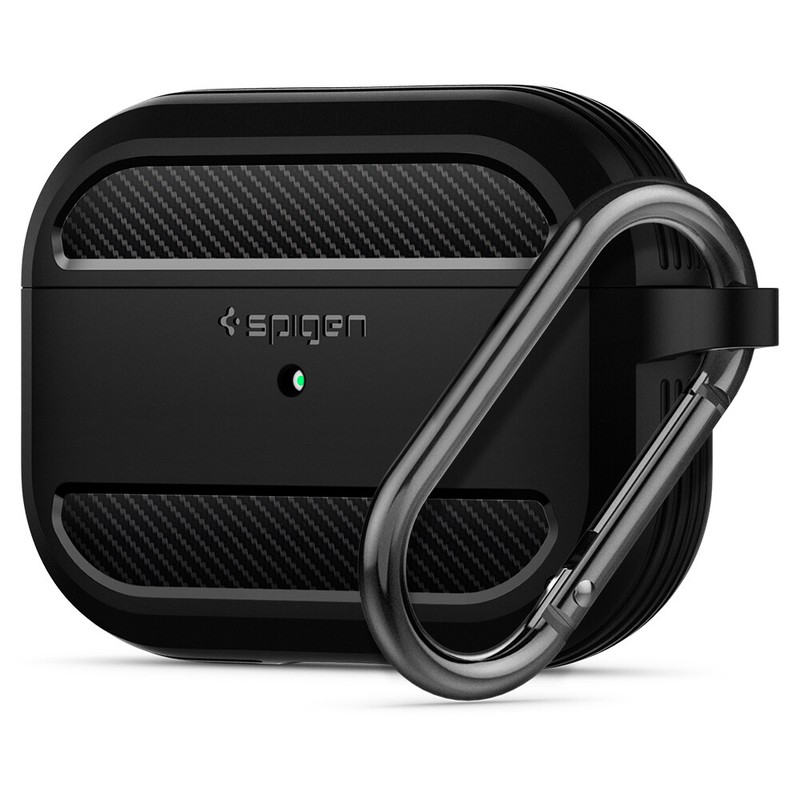 For Apple AirPods Pro Case Spigen Rugged Armor Matte Black Shockproof Cover