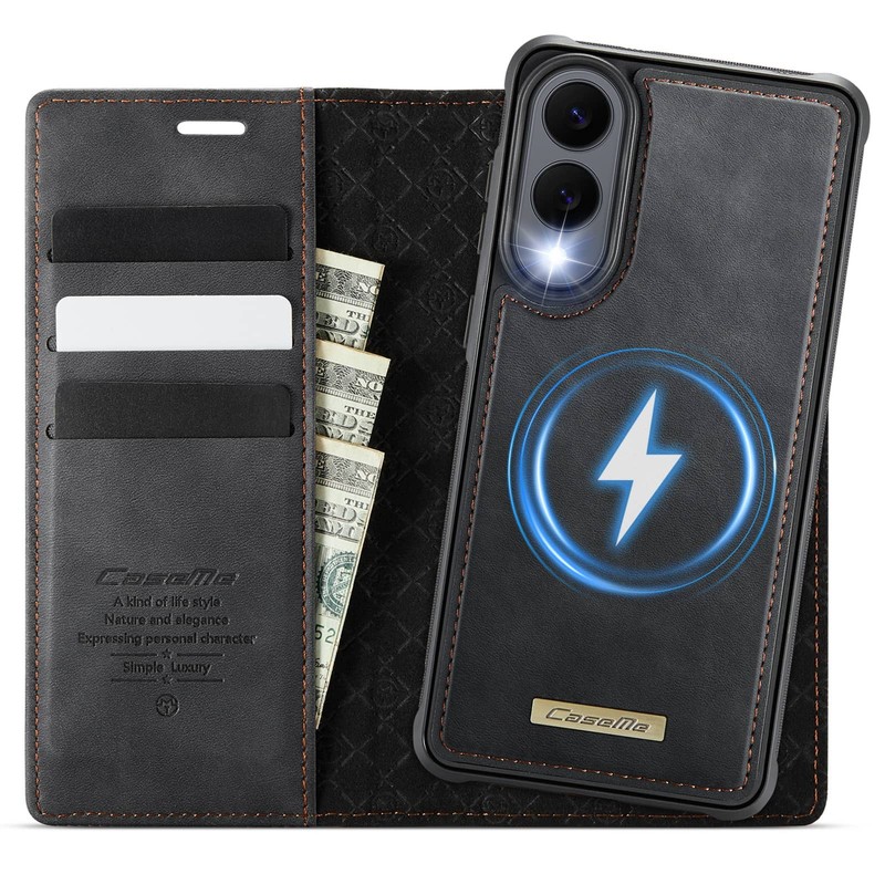 Detachable Wallet Case for Samsung Galaxy S25 S24 S23 S22 S21 S20 with Magsafe