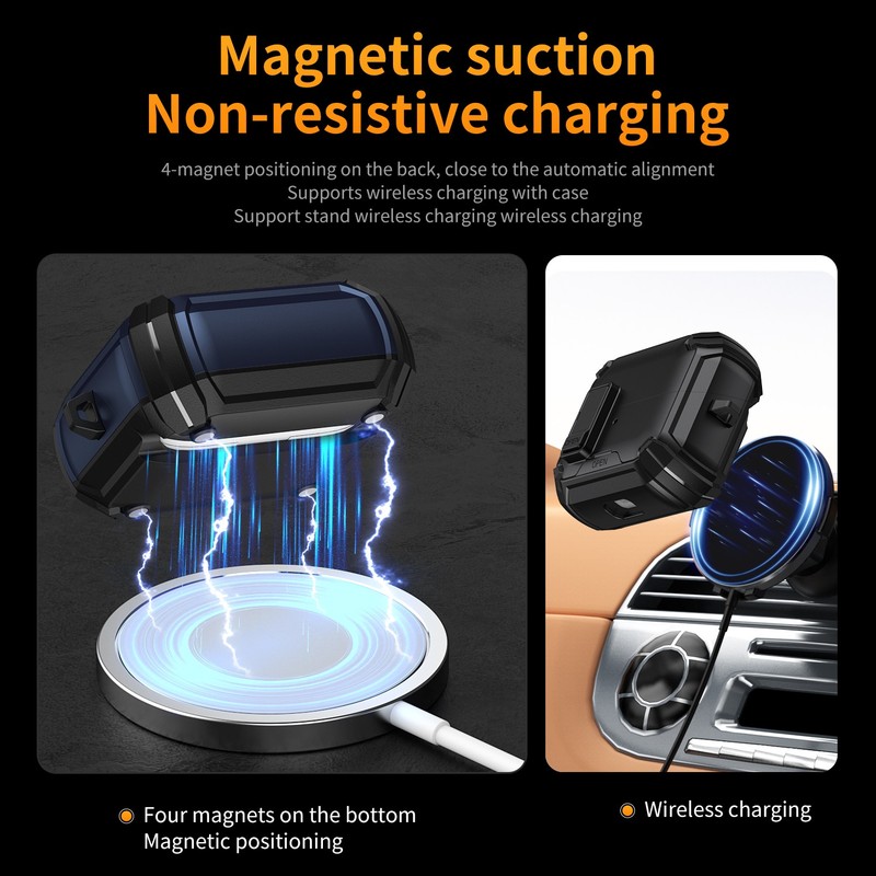 Rugged Case For Samsung Galaxy Buds 3/3 Pro Protective Cove Secure Lock Keychain gallery