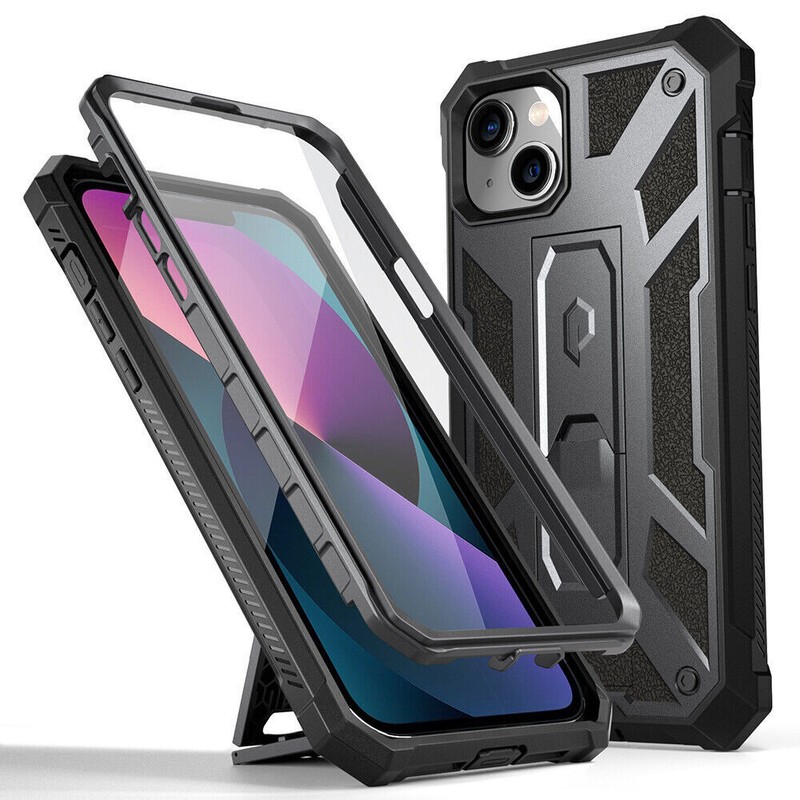 For iPhone 14 6.1 inch Case Poetic Kickstand Rugged Shockproof Protective Cover