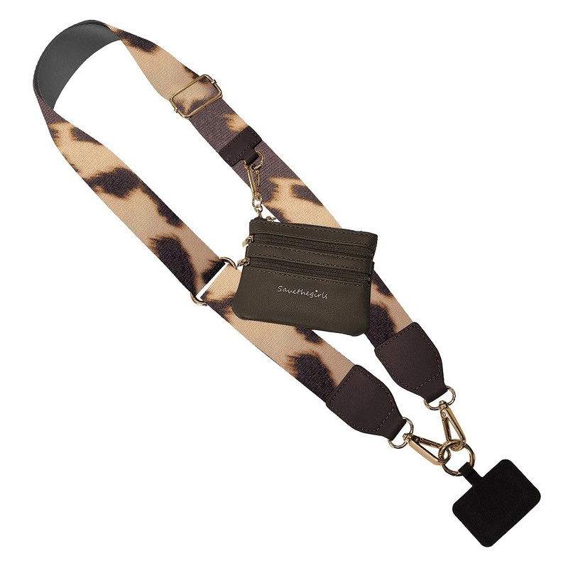 Save the Girls Clip & Go Crossbody Chain with Pouch - Fun Patterns gallery