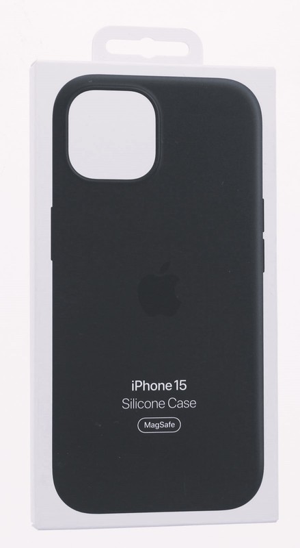 iPhone 15 Silicone Case MagSafe Color- Black
