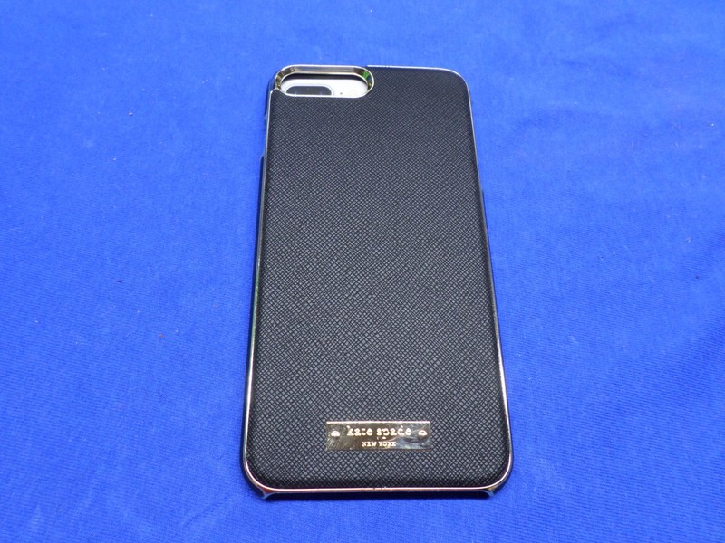 KATE SPADE iPhone 7 Plus Wrap Case – Saffiano Black, Gold 7+