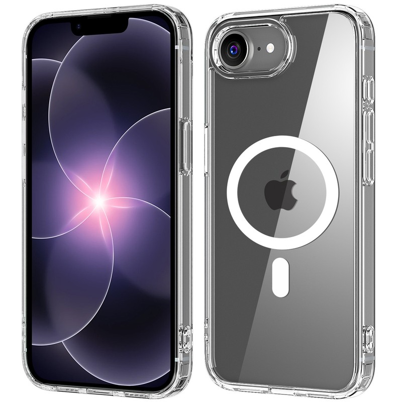 For iPhone 16e 17e Case Shockproof Heavy Duty Magnetic Clear Phone MagSafe Cover