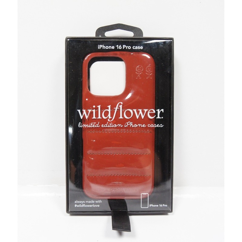 Wildflower iPhone 16 Pro Case Red Puffer Limited Edition Urban Sophie Glossy NEW