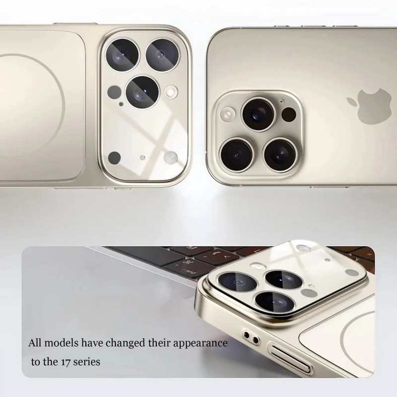 AG Nano Glass Mag safe Case Full Camera Cover For iPhone 13 14 15 16 17 Pro Max gallery