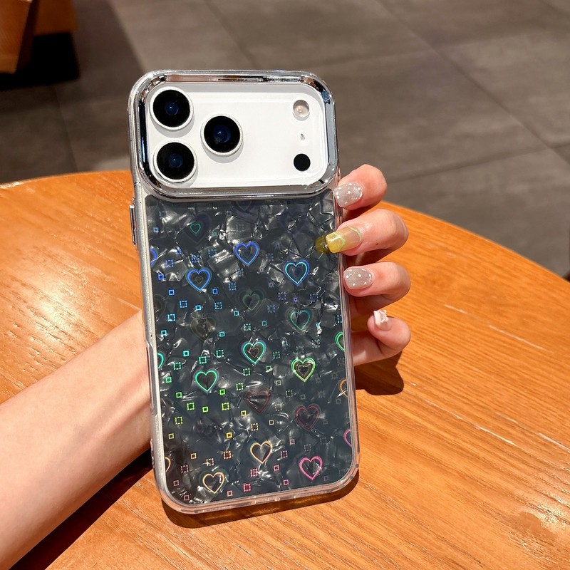 For iPhone Fashion Plating Camera Lens Edge Frame Soft TPU Phone Case Cover