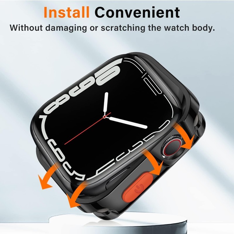 Rugged Case For Apple Watch Series 9/8/7/6/5/4/SE/Ultra 2 TPU Shockproof Bumper gallery