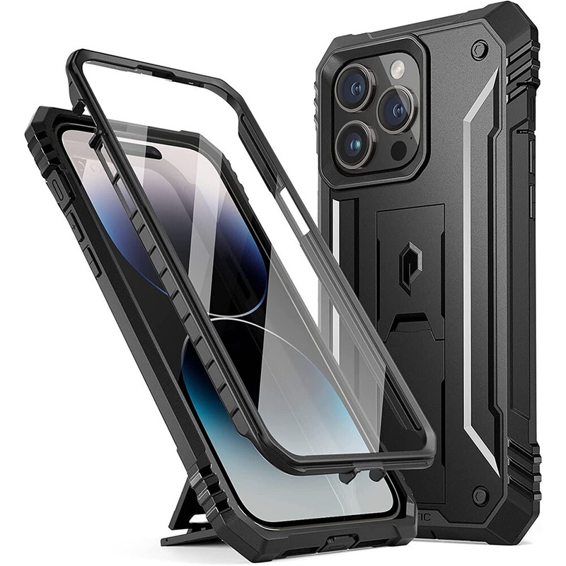 Kickstand Case Fit iPhone 14 Pro Max / 14 Pro / 14 / 14 Plus [Heavy Duty] Cover