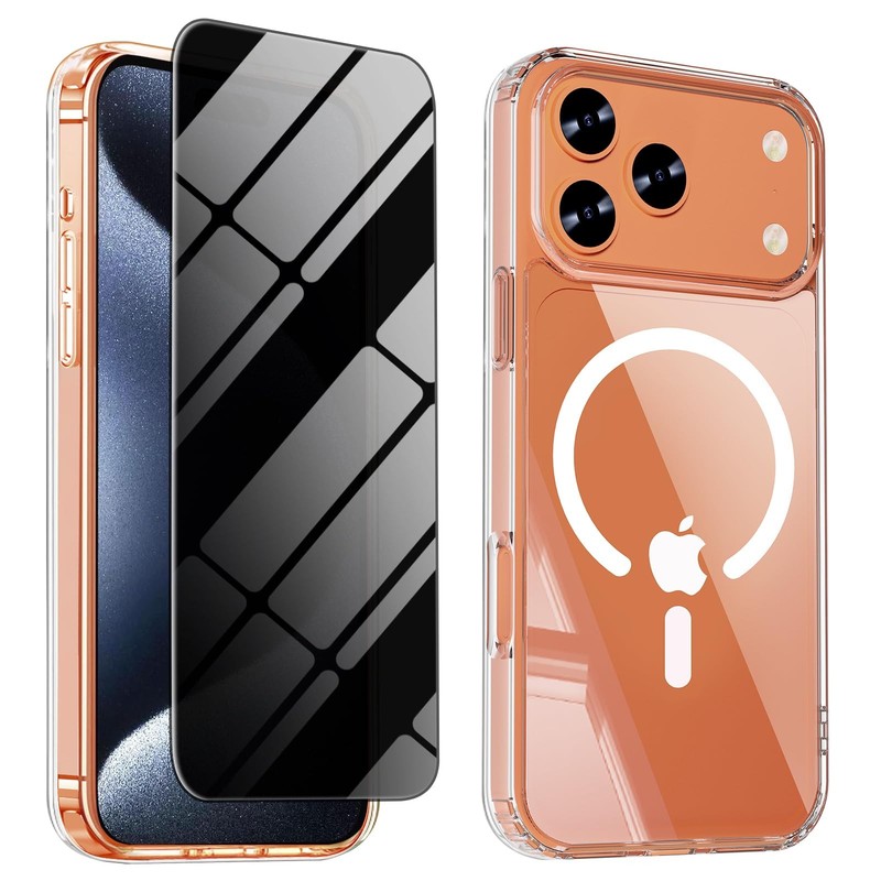 WEYNRBOX Magnetic for iPhone 17 Pro Max Case with 17 Max, Clear