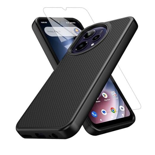 Case Compatible with Cricket Icon Pro 2026/AT&T Motivate Pro 2 5G, with Black