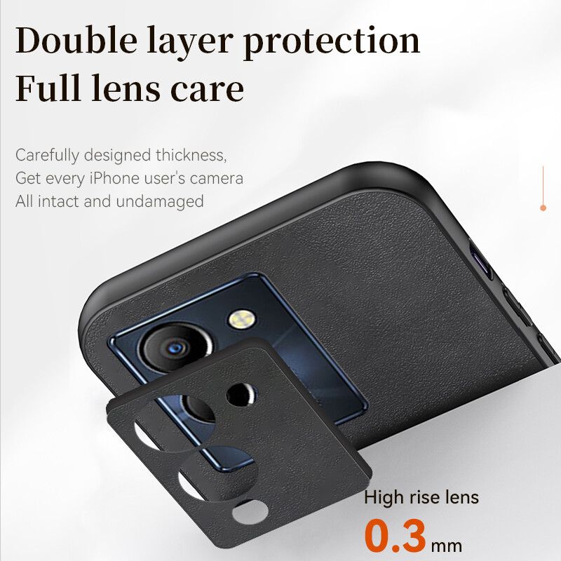 For Infinix Note 12 G96, Luxury Shockproof Business Retro Leather TPU Case Cover gallery