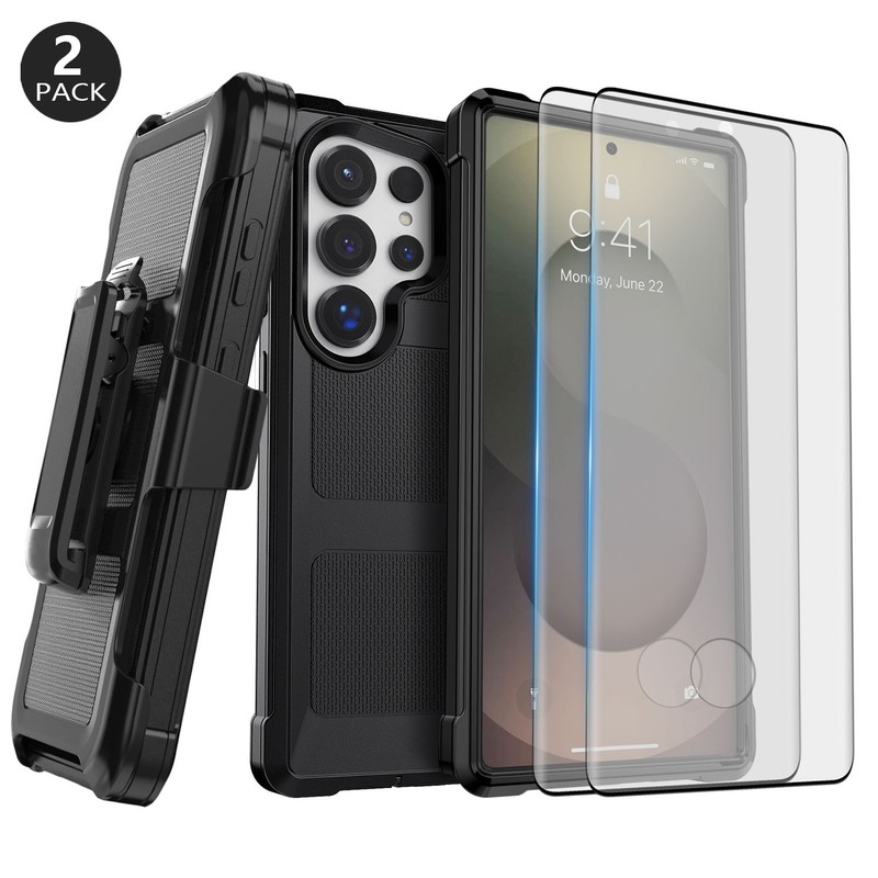 For Samsung Galaxy S25 Ultra / S25+ Plus / S25 Edge Holster Case With Belt Clip