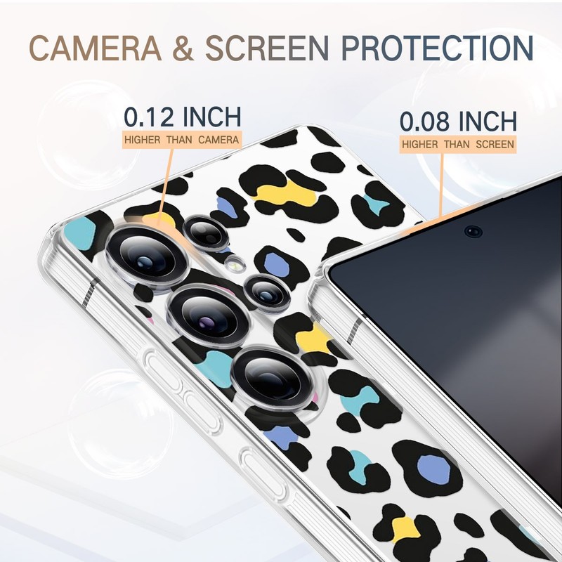 Custom Leopard Printed Cover For Samsung Galaxy S24 S25 A16 A35 Clear Phone Case gallery