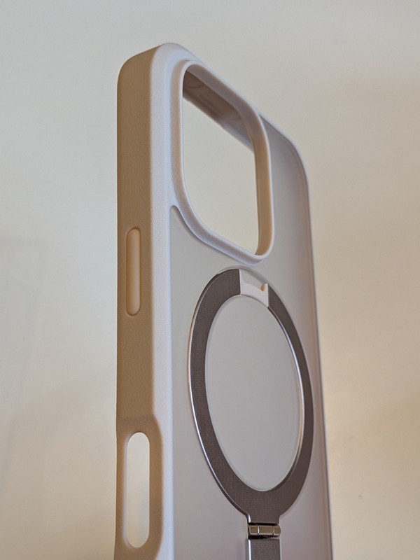 TORRAS Desert Titanium for iPhone 16 Pro Case Magnetic Stand Rose Gold 6.3″