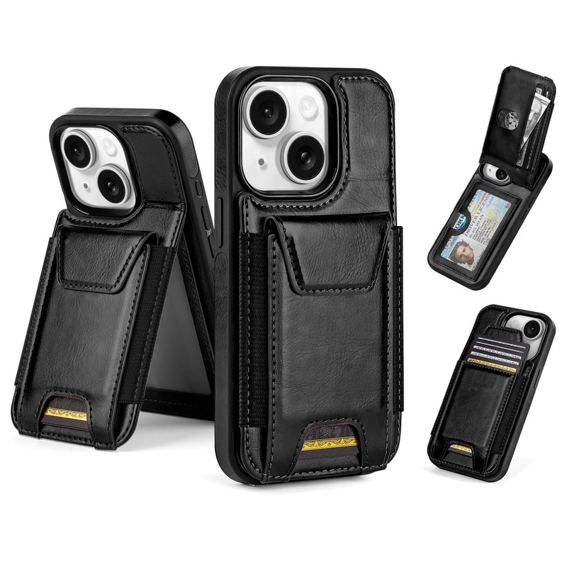 Compatible with iPhone 13 Wallet Case with Card Holder,Women Men Phone Case P...