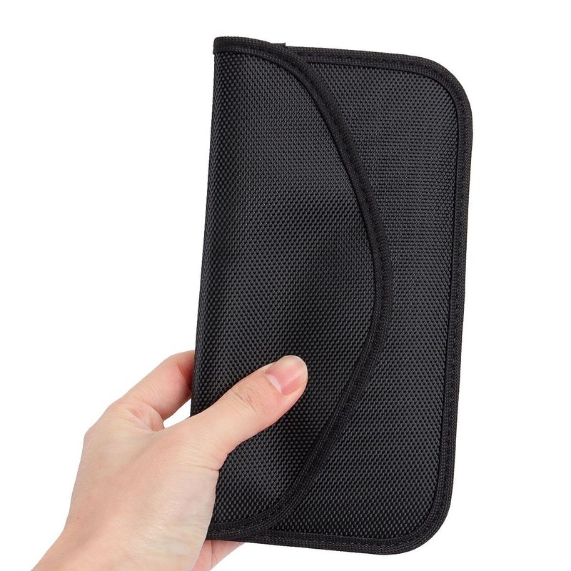 2 Large Faraday Bag RFID Signal Blocking Shielding Pouch Phone Wallet Blocker US gallery