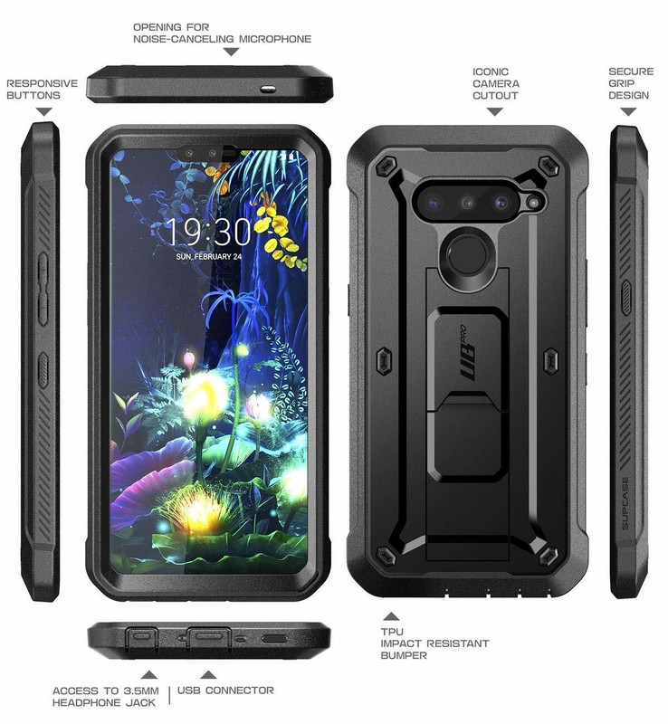 For LG V50 / V50 ThinQ 5G / V40 / V40 ThinQ SUPCASE Kickstand Case Screen Cover gallery