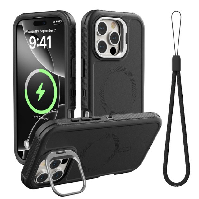 Hybrid Heavy Duty Magnetic Case for iPhone 16, 16 Plus, 16 Pro, 16 Pro Max