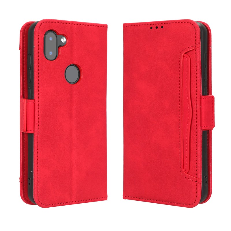 For Orbic Q10 4G LTE, Separable Card Slots Flip Leather Wallet Retro Case Cover gallery
