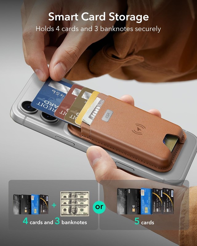 Geo for MagSafe Wallet with Full Find My Functionality, RFID Blocking, 5 Card... gallery
