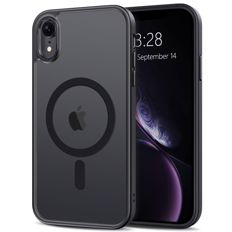 Anuck Case for iPhone XR Magnetic Phone Compatible XR, Black