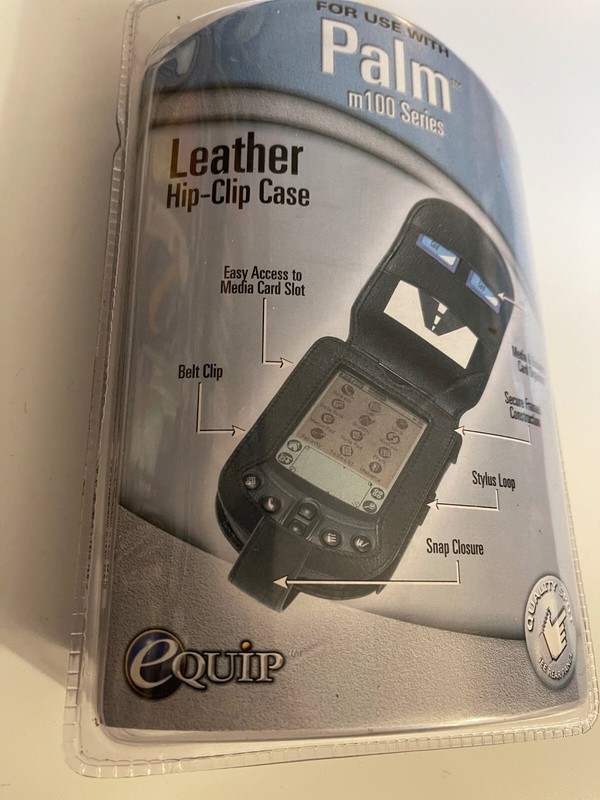Equip – Leather Hip-Clip Case and Card Organizer Fits PALM m100