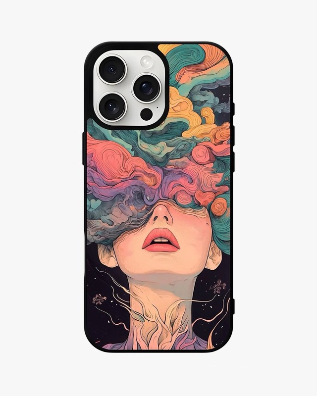 Surreal Face Designer Case – Artistic Female Aesthetic Back Cover For iPhone